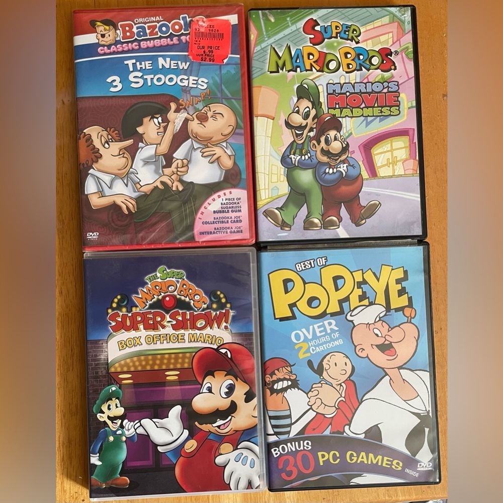 Retro DVD Collection Featuring Classic Animated Series Kidcore GUC